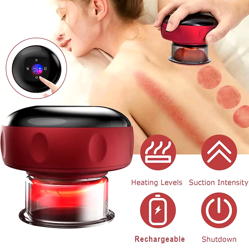 Body Vacuum Massage Suction Cup Device Back Neck Arm Massger